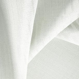 Aten Aditya FR dim out drapery fabric in ' Pristine'  with herringbone pattern