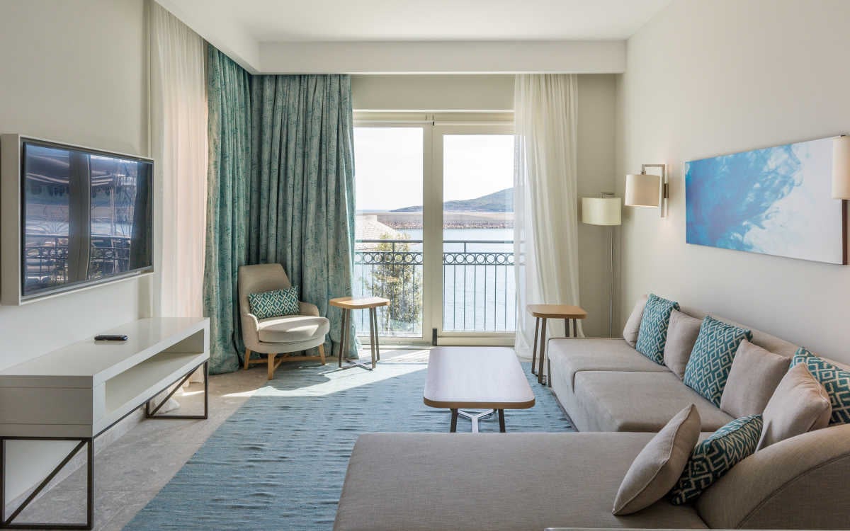 The Chedi Lustica Bay with fire retardant drapery fabrics